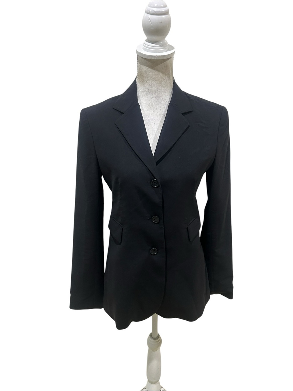 Theory Black premium wool Three-Button lined Blazer jacket size small